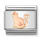 Nomination Composable Classic Link 430104/51 Cat in 9K Rose Gold